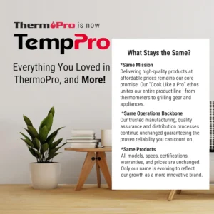 TempPro TP50 Digital Hygrometer indoor thermometer and humidity monitor