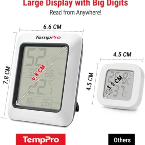 TempPro TP50 Digital Hygrometer indoor thermometer and humidity monitor