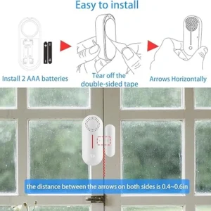 Smart door and window alarms with instant chimes