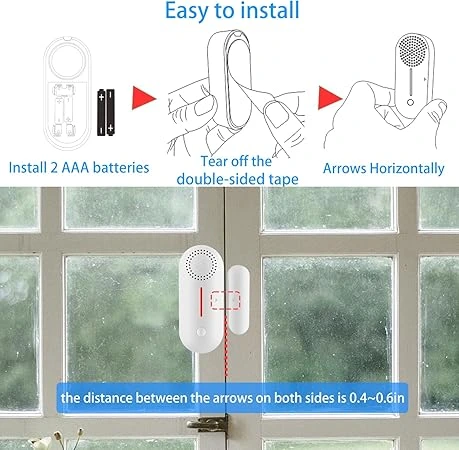 Smart door and window alarms with instant chimes