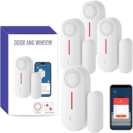 Smart door and window alarms with instant chimes