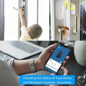 Smart door and window alarms with instant chimes