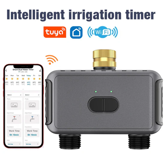 Smart irrigation timer WiFi dual outlet SGW08WF garden watering system