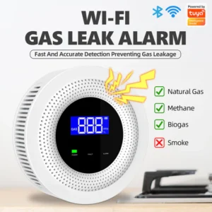 tuya smart gas sensor packaging box wifi alarm detector product