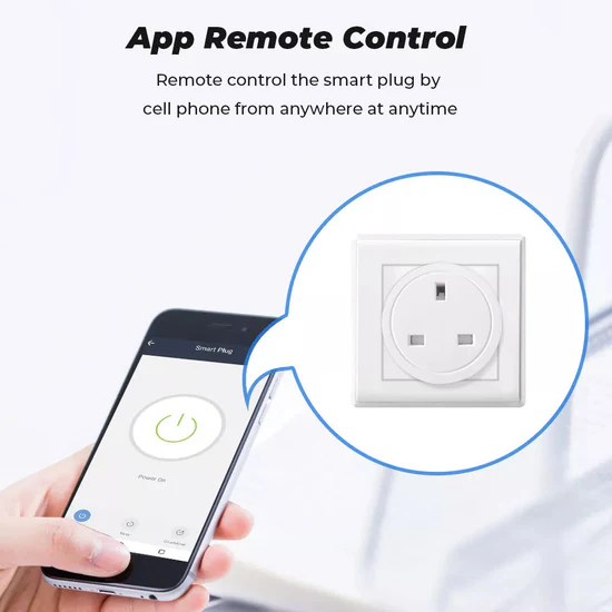 tuya smart plug 20A wifi UK socket with energy monitoring