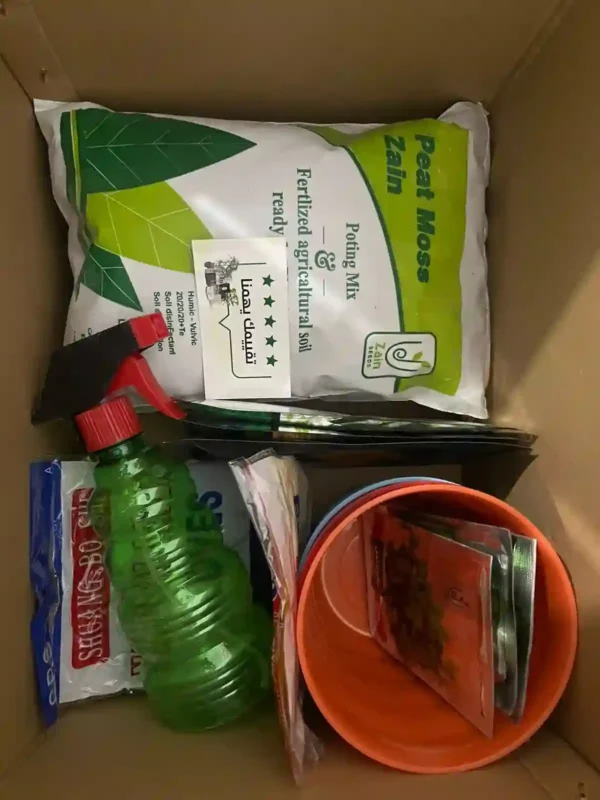 بذور زراعة داخل كرتونة الطفل
